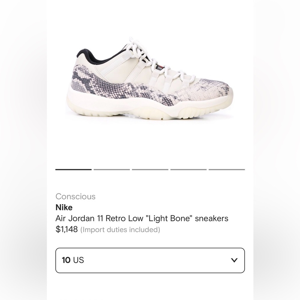 Jordan retro 11 low snakeskin 2018